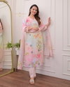 AD Cotton Embroidery Kurti With Bottom Dupatta Suppliers In India